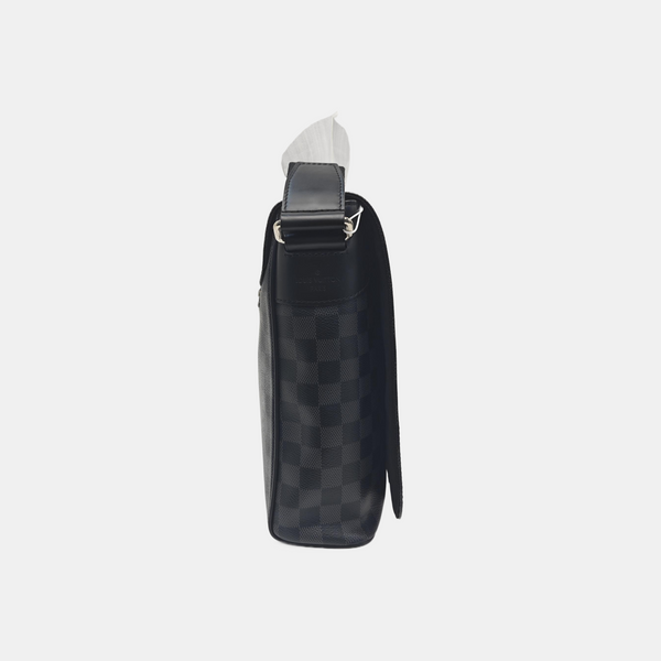 DISTRICT MM Damier Graphite Coated Canvas Gray