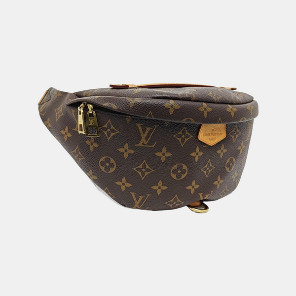 BUMBAG Monogram Coated Canvas Brown