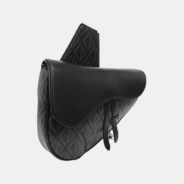 Saddle Medium Canvas Black
