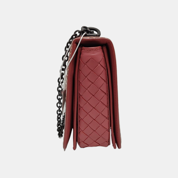 Patent Leather Shoulder Bag Beige