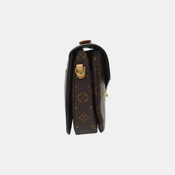 MÉTIS MM Monogram Coated Canvas Brown