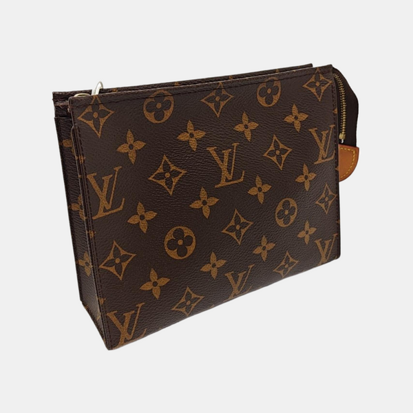 TOILET POCKET 19 Monogram Coated Canvas Brown