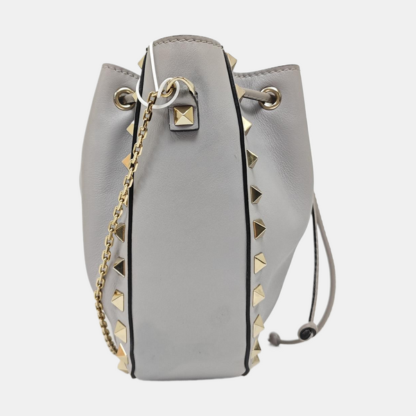 Calfskin Shoulder Bag Gray