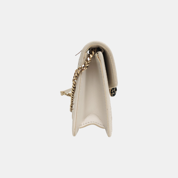 SERPENTI DIAMOND BLAST Small Calfskin White