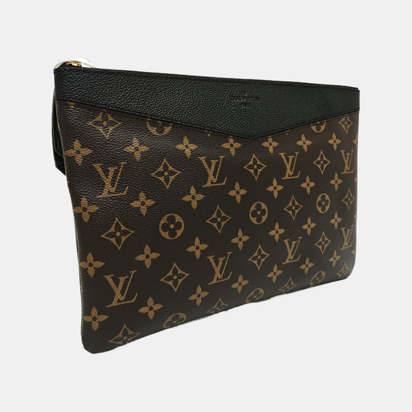 DAILY Monogram Coated Canvas Brown