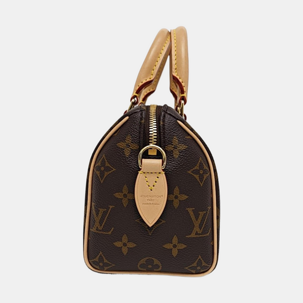 SPEEDY 20 Monogram Coated Canvas Brown