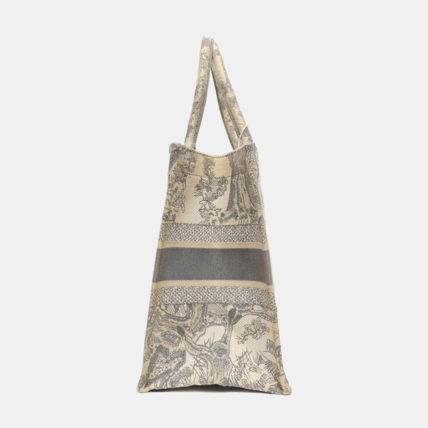 Book Tote Medium Canvas Gray