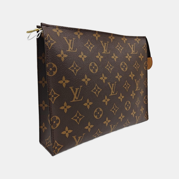 TOILET POCKET 26 Monogram Coated Canvas Brown