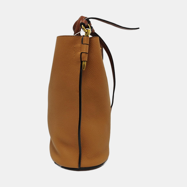 Authenticated pre-owned Gate Calfskin Brown - Bucket Bag at Looply