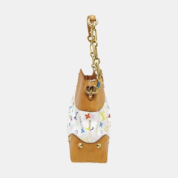 JUDY MM Monogram Coated Canvas White
