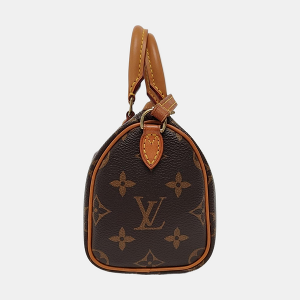 SPEEDY Nano Monogram Coated Canvas Brown