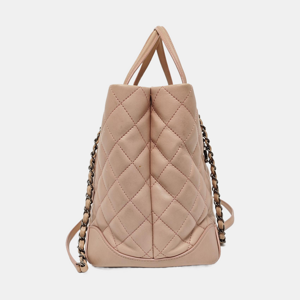 SHIVA Quilted Calfskin Pink