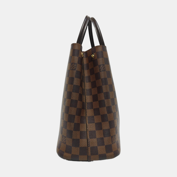 KENSINGTON BOWLING Damier Ebene Coated Canvas Brown