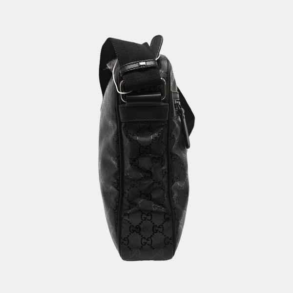 GG Imprime Messenger Monogram Coated Canvas Black