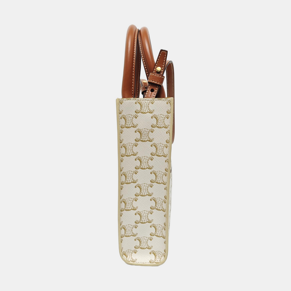CABAS CELINE Mini Coated Canvas White