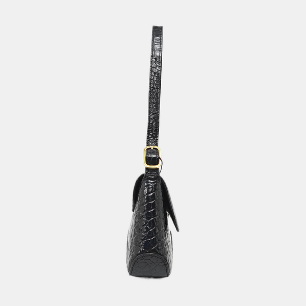 Calfskin Shoulder Bag Black