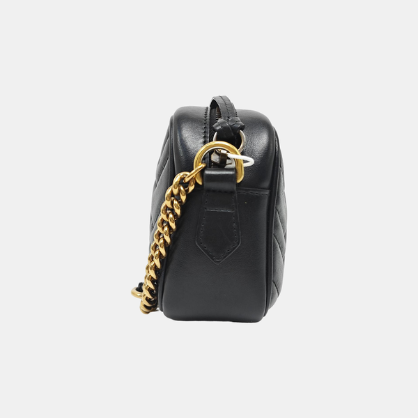 GG Marmont Mini Quilted Calfskin Black