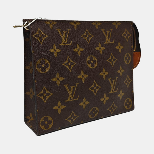 TOILET POCKET Monogram Coated Canvas Brown