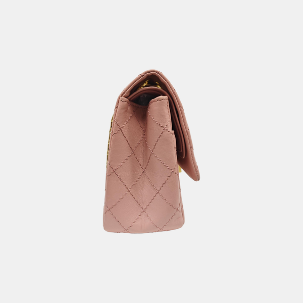 2.55 225 (small) Quilted Vintage Calf Pink