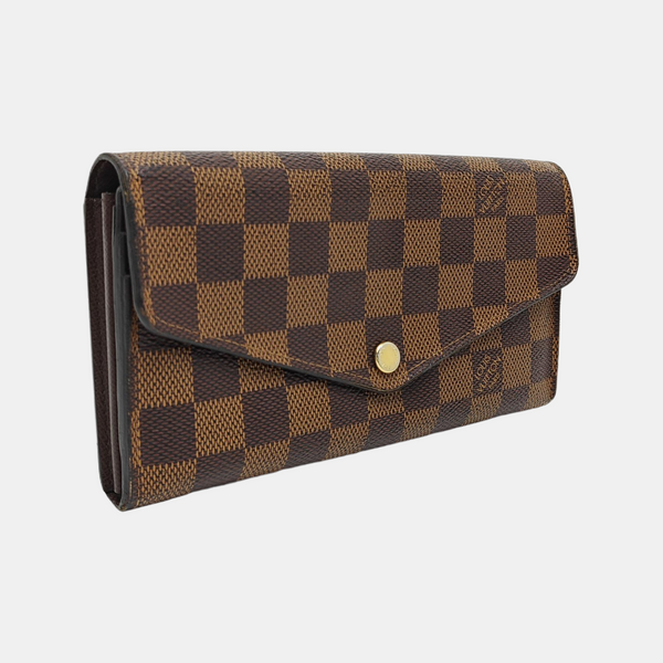 JOSÉPHINE Damier Ebene Coated Canvas Brown Wallet
