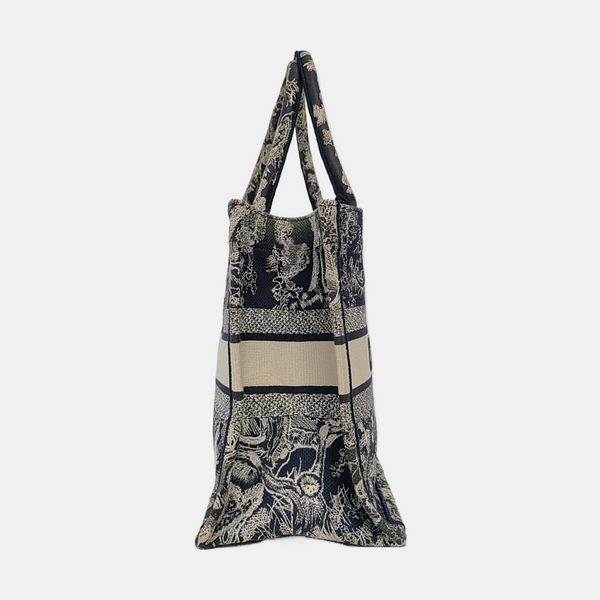 Book Tote Medium Fabric Blue