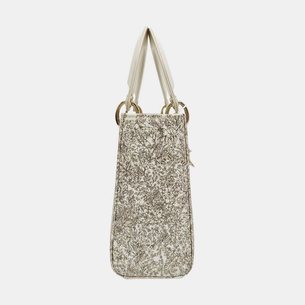 Lady Dior Small Calfskin Gold