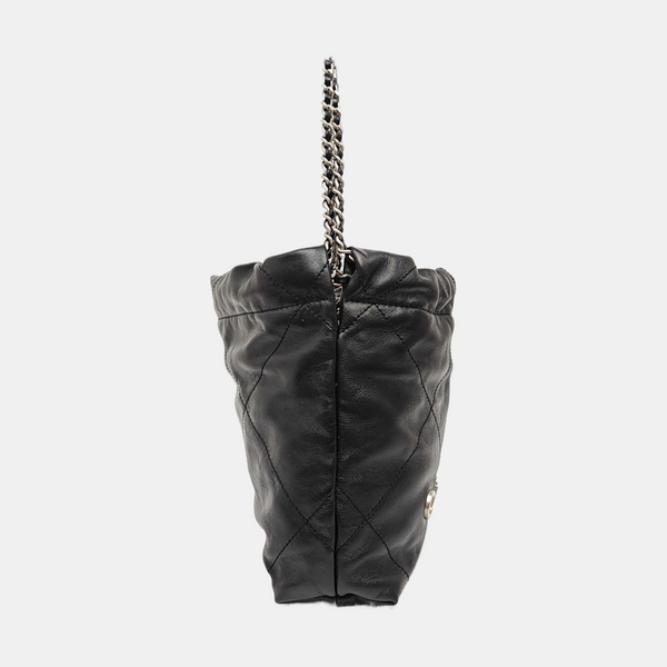CHANEL 22 Mini Quilted Calfskin Black