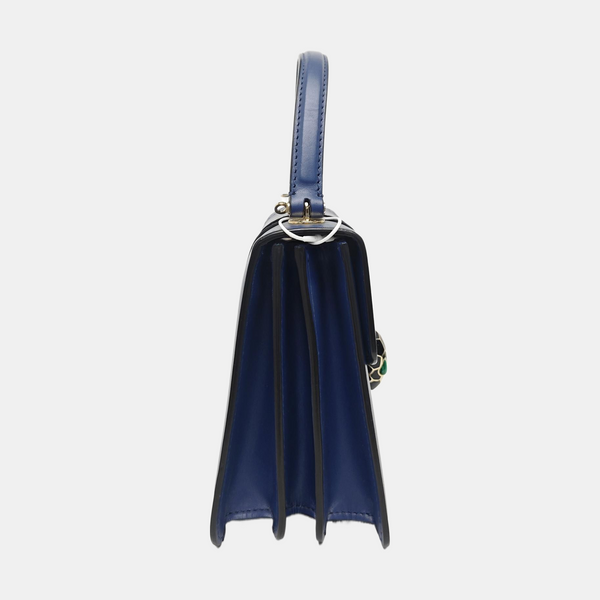 SERPENTI FOREVER Small Quilted Calfskin Blue