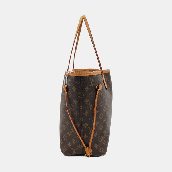NEVERFULL MM Monogram Coated Canvas Brown