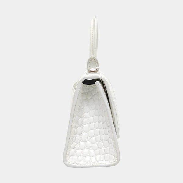 Hourglass Small Calfskin White