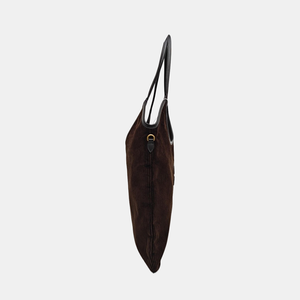 Corduroy Shoulder Bag Brown