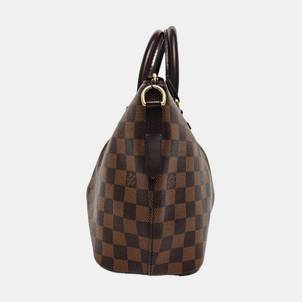 SIENA Damier Ebene Coated Canvas Brown