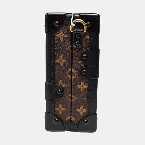 PETITE MALLE Monogram Coated Canvas Brown
