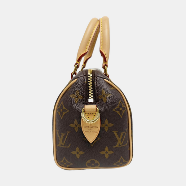 SPEEDY 20 Monogram Coated Canvas Brown