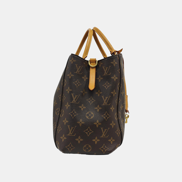 MONTAIGNE GM Monogram Coated Canvas Brown