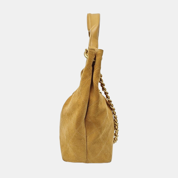 HOBO Quilted Suede Beige