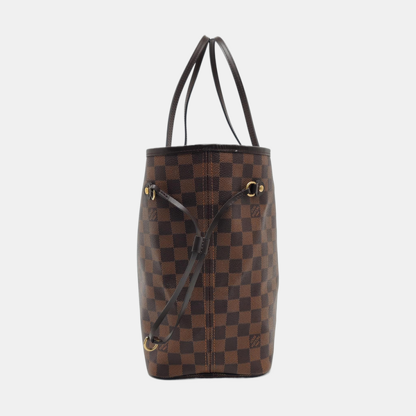 NEVERFULL MM Damier Ebene Coated Canvas Brown