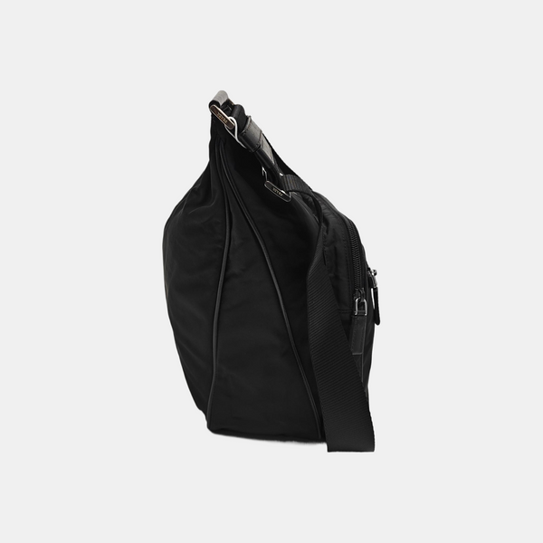 Nylon Shoulder Bag Black
