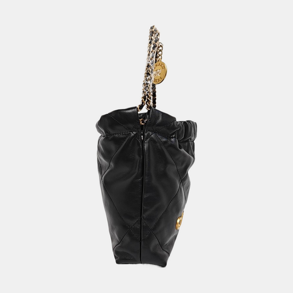 CHANEL 22 Mini Quilted Calfskin Black
