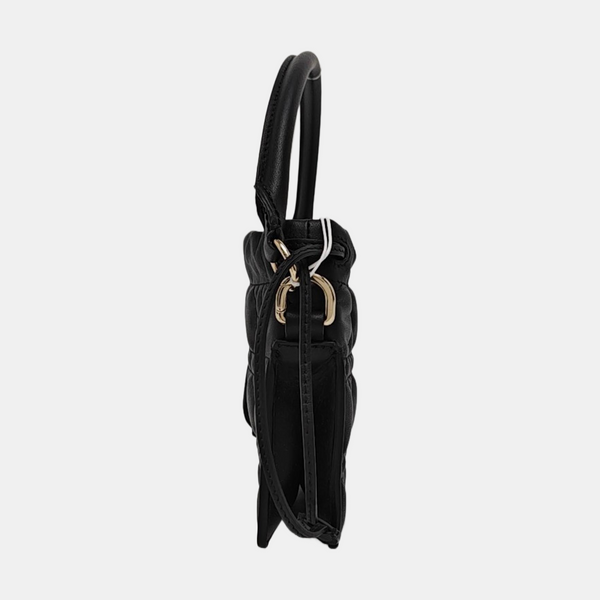 Cannage Lambskin Shoulder Bag Black