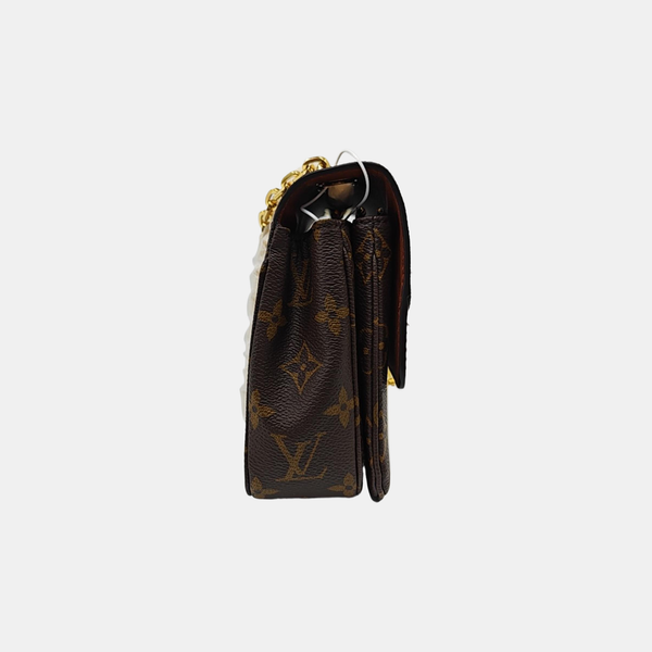 MARCEAU Monogram Coated Canvas Brown