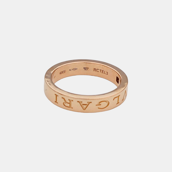 B.ZERO1 18k Rose Gold Ring EU 55