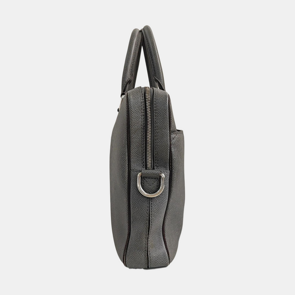 Calfskin Top Handle Bag Gray