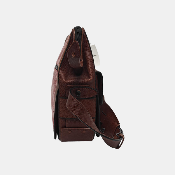 Calfskin Crossbody Bag Brown