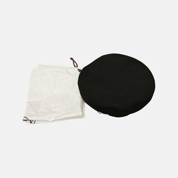 Black Cotton Hat