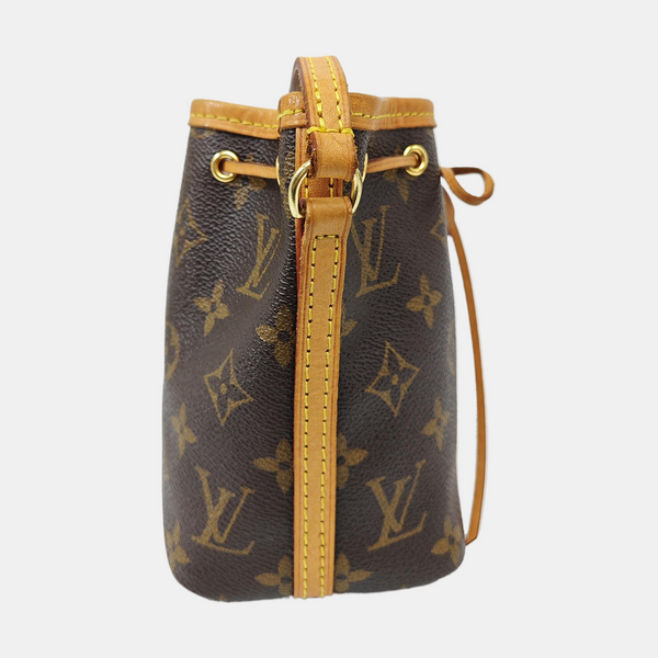 NÉONOÉ Nano Monogram Coated Canvas Brown
