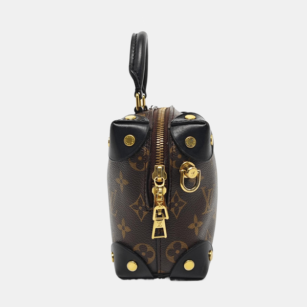 PETITE MALLE Monogram Coated Canvas Brown