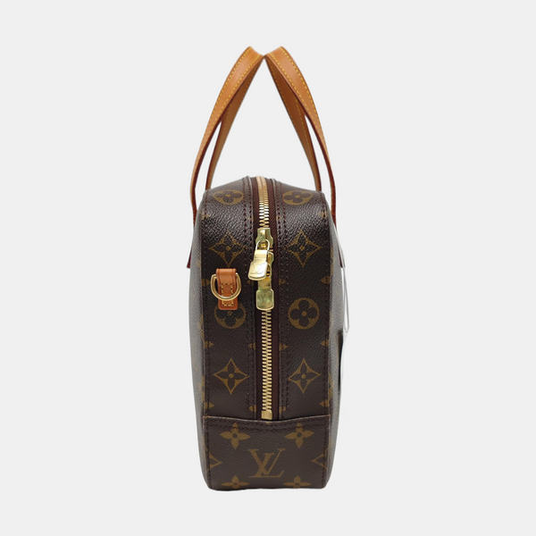 SPONTINI Monogram Coated Canvas Brown