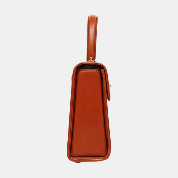 Calfskin Shoulder Bag Brown