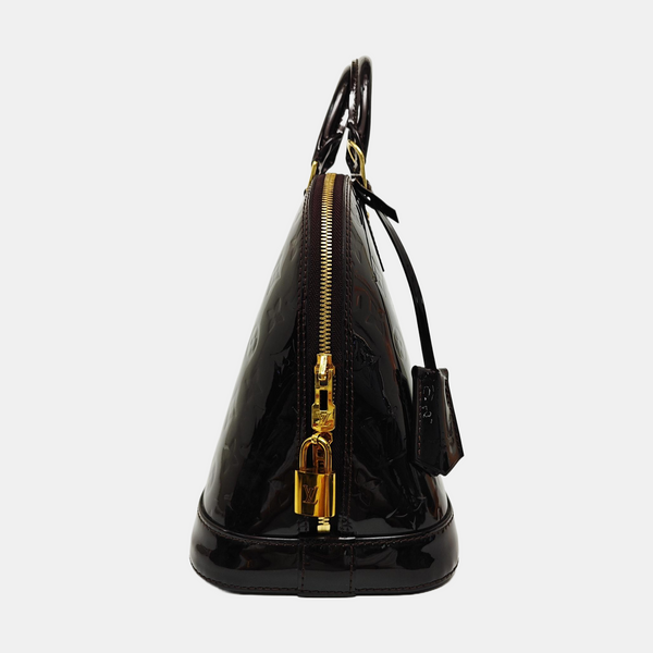 ALMA PM Monogram Patent Leather Red